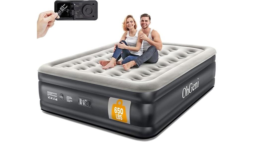 air mattress with pump