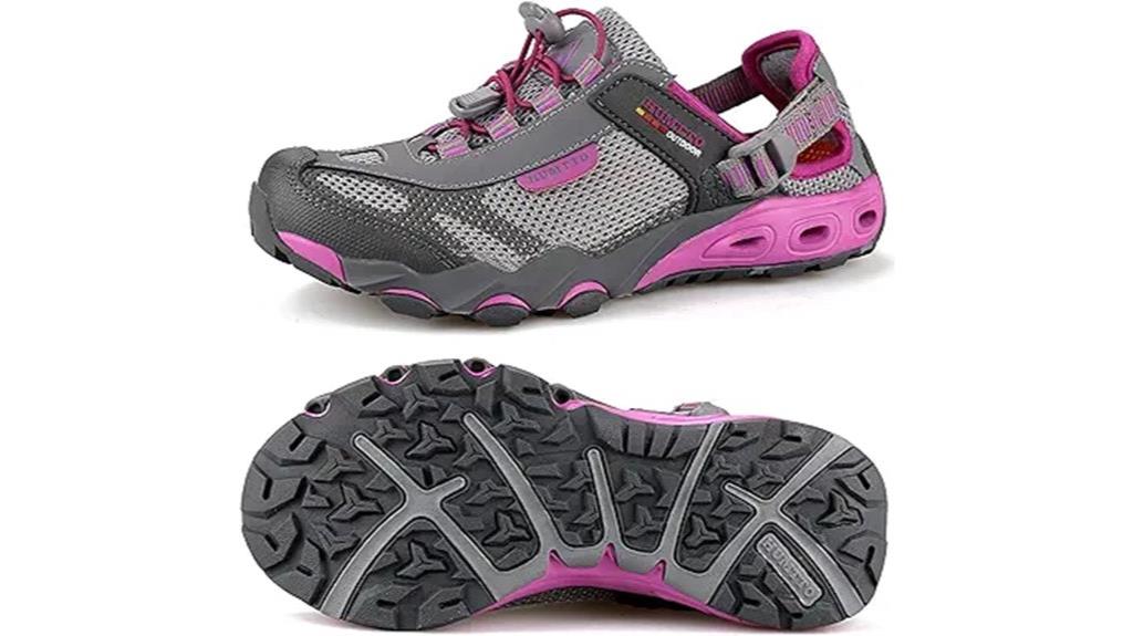 amphibious closed toe sandals
