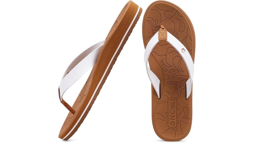 arch support flip flops