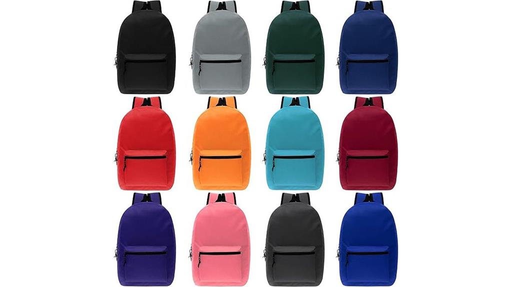 assorted color kid backpacks