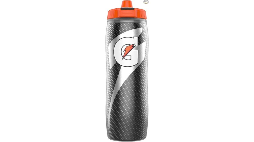 black sports squeeze bottle