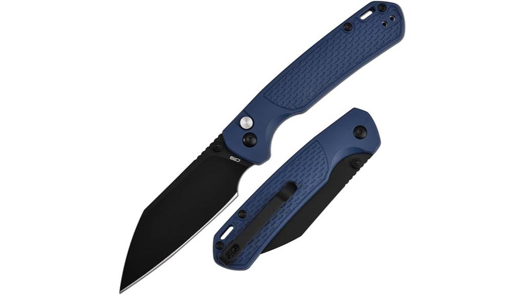 blue pocket knife blade
