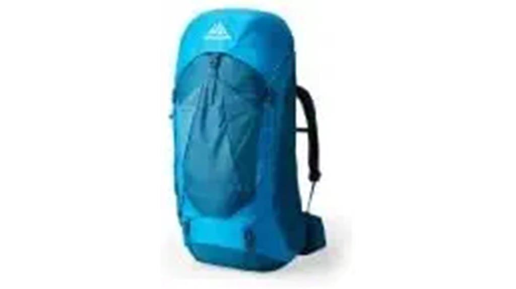 blue unisex backpacking pack