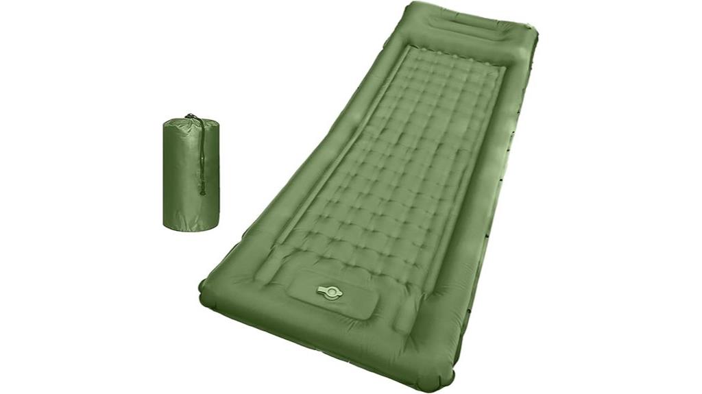 camping sleeping pad with pump