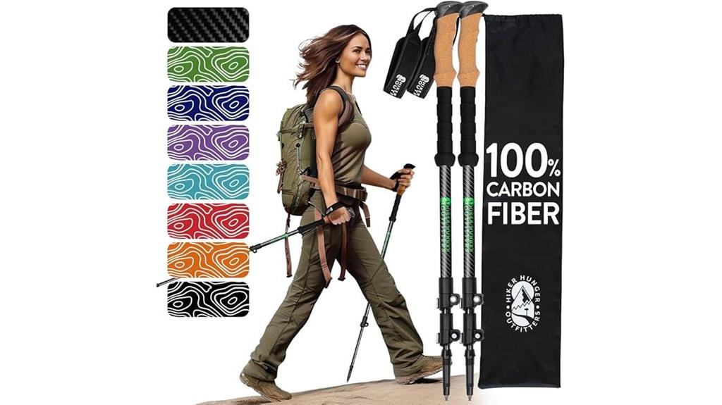 carbon fiber trekking poles