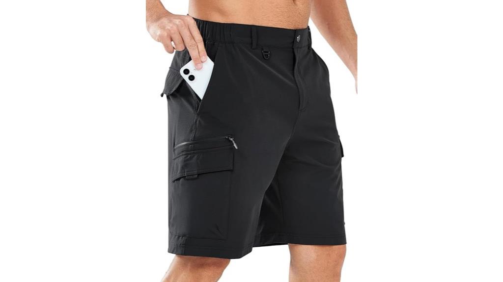 casual cargo shorts pockets