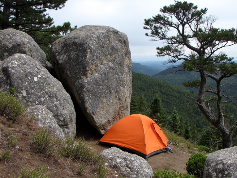 choose sheltered warm sites