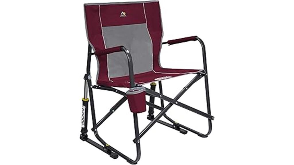 cinnamon camping chair rocker