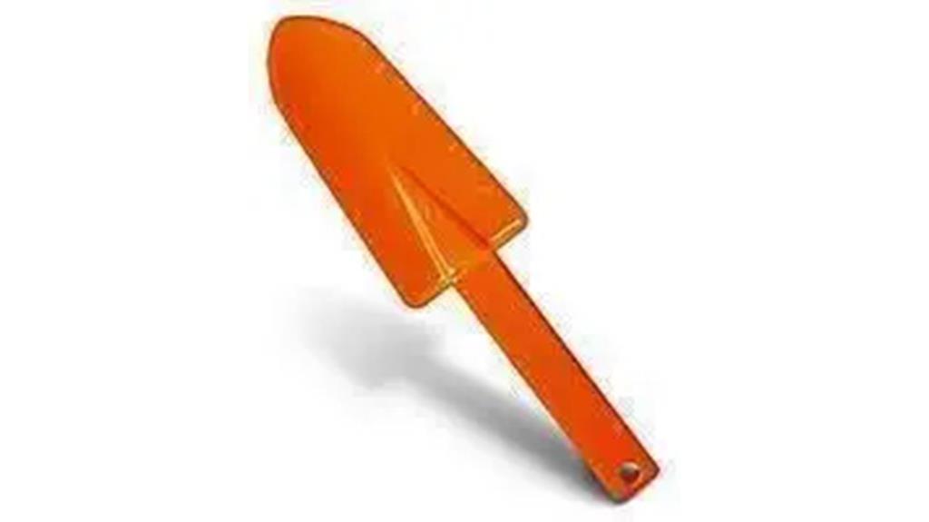 classic orange aluminum trowel