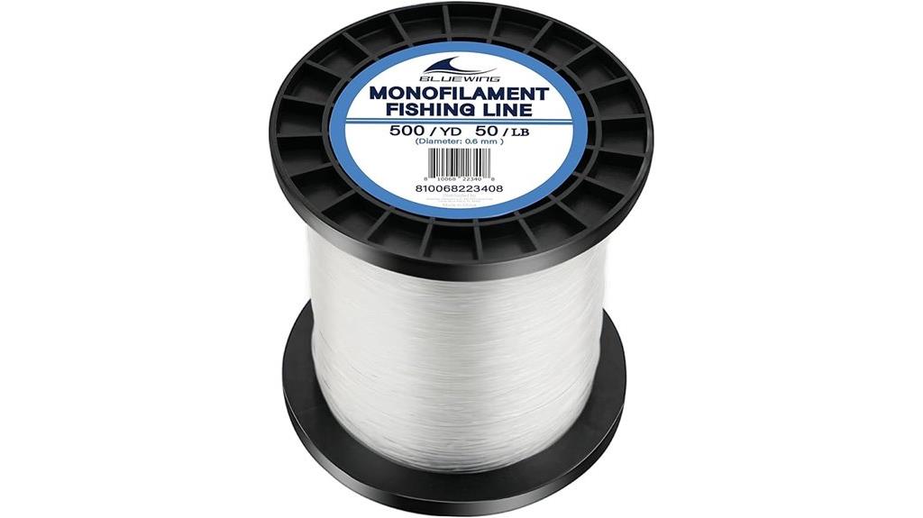 clear monofilament fishing line