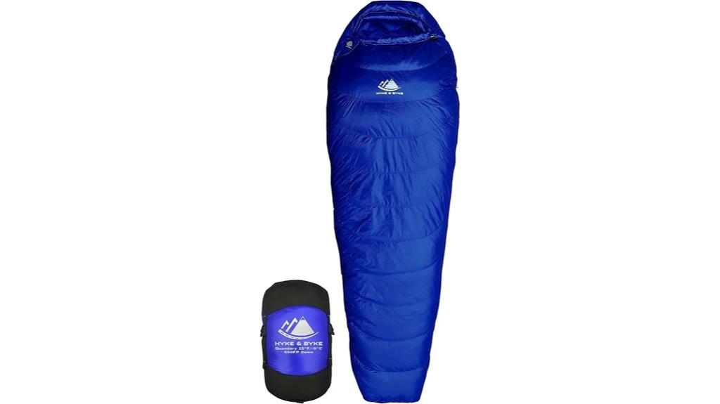 cold weather sleeping bag