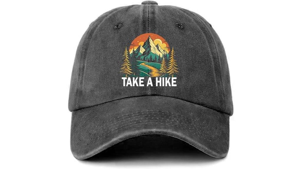 colorful retro hiking cap
