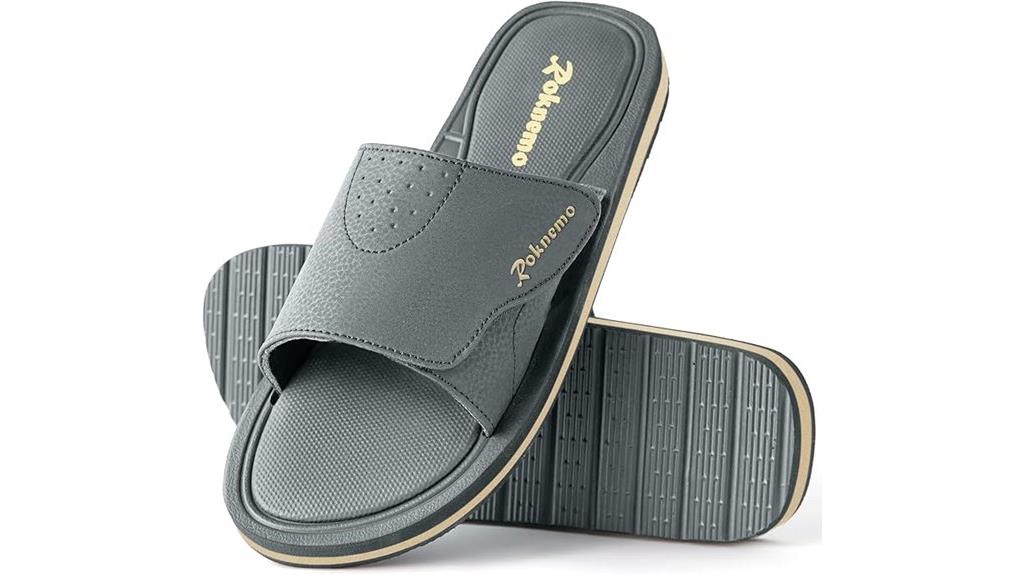 comfortable adjustable foam sandals