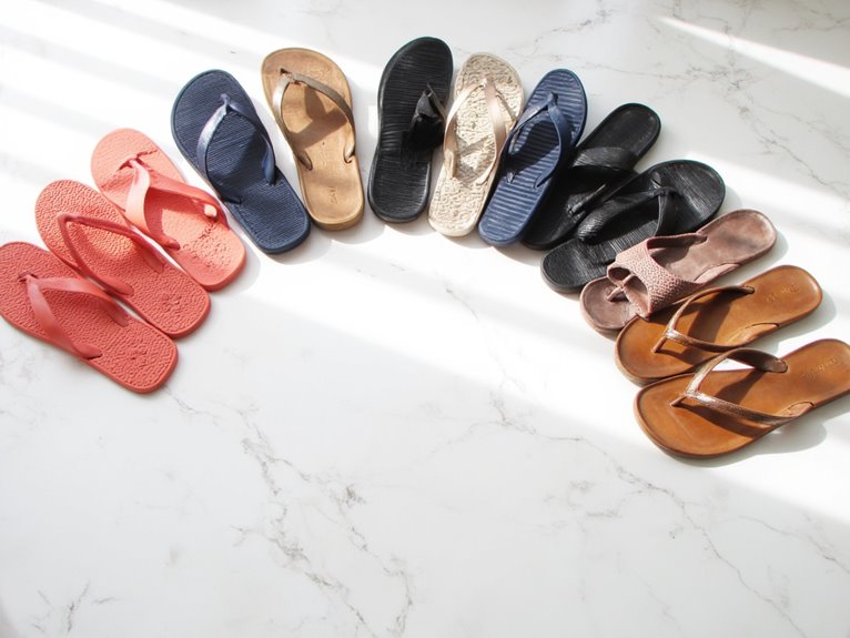 comfortable arch support flip flops