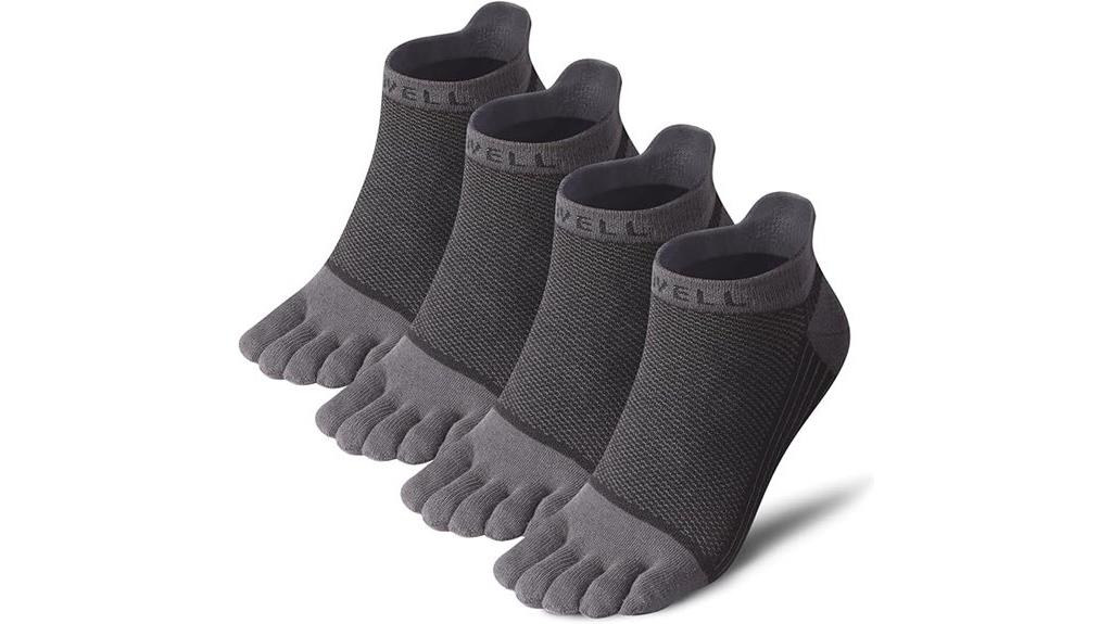 comfortable cotton toe socks
