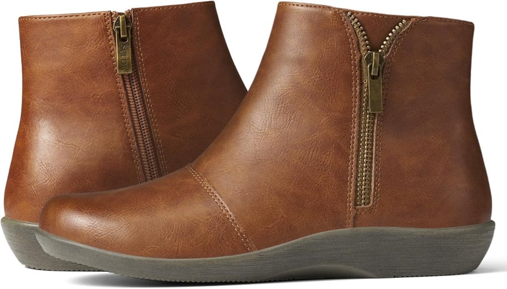 comfortable flat ankle boots