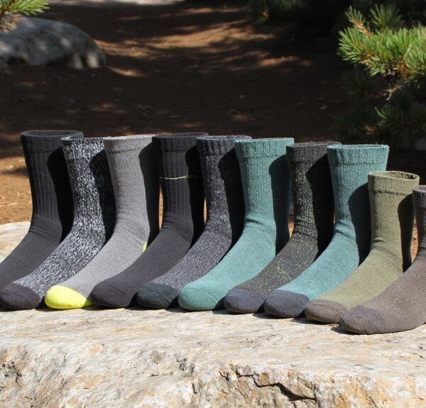 comfortable hiking sock selection