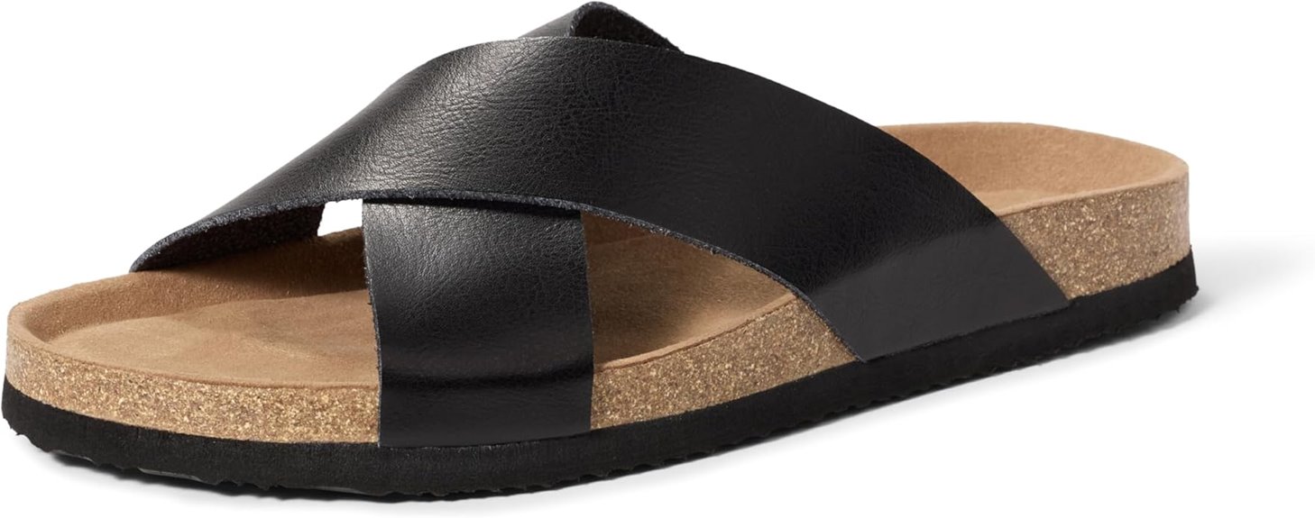 comfortable men s crossover sandals