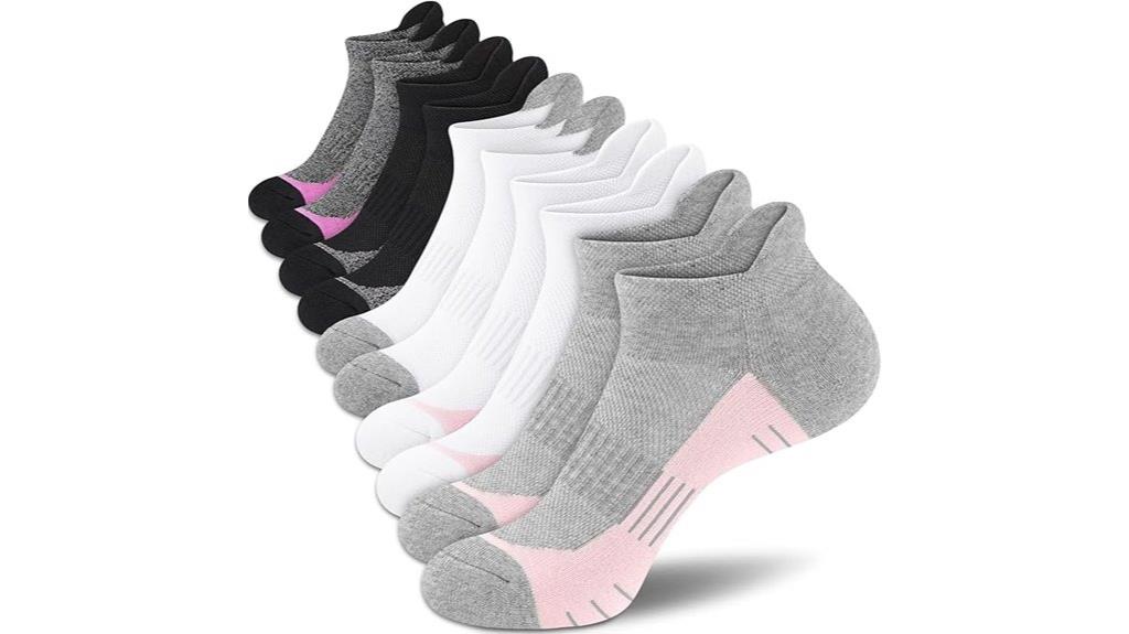 comfortable no show athletic socks