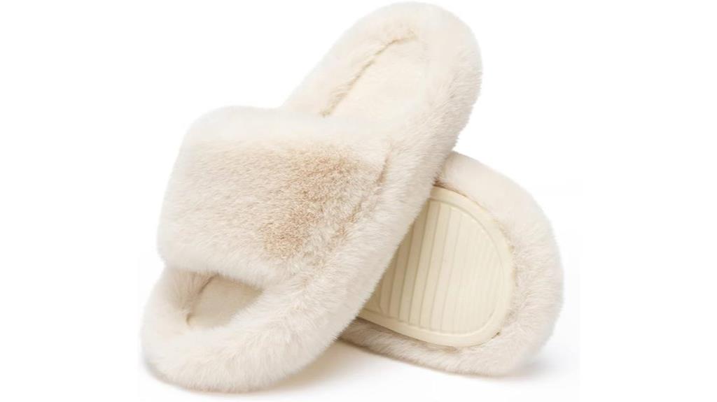 comfortable open toe slippers