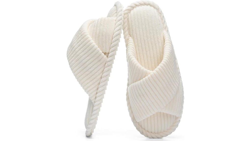 comfortable open toe slippers