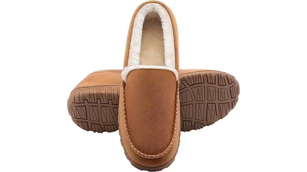 comfortable plush memory slippers