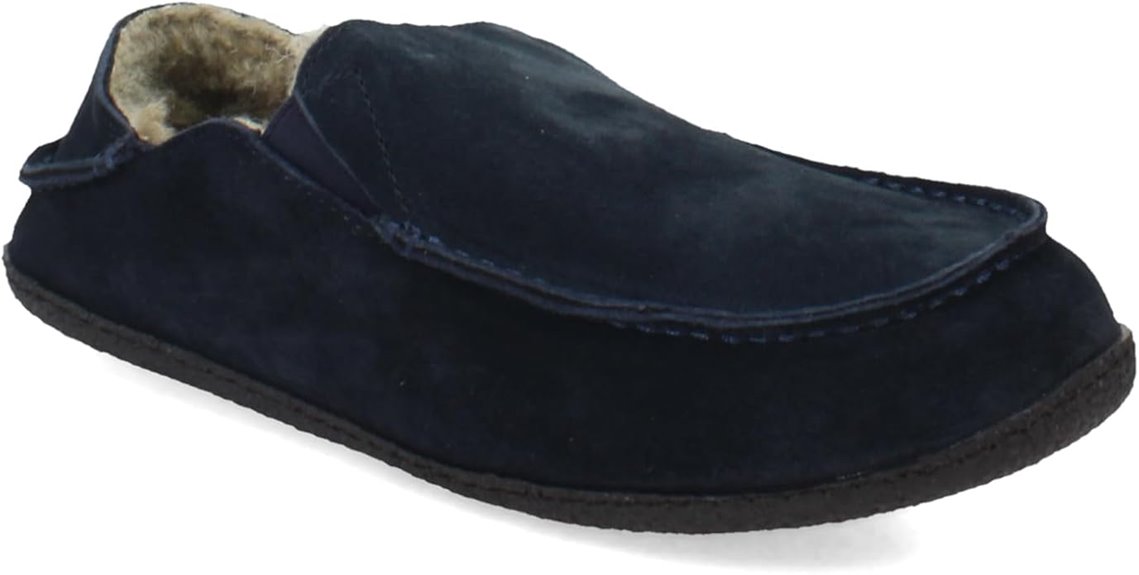 comfortable suede mens slipper