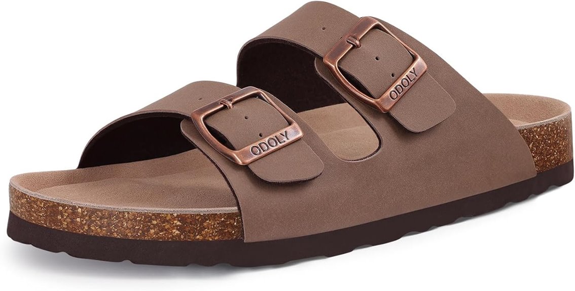 comfortable supportive slide sandals