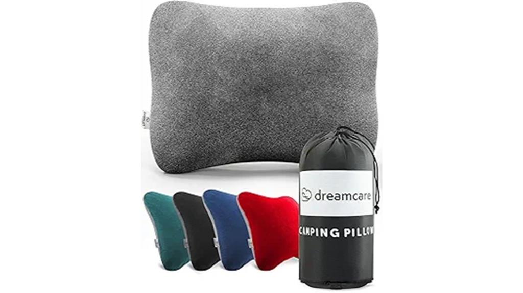 comfortable travel pillow grey