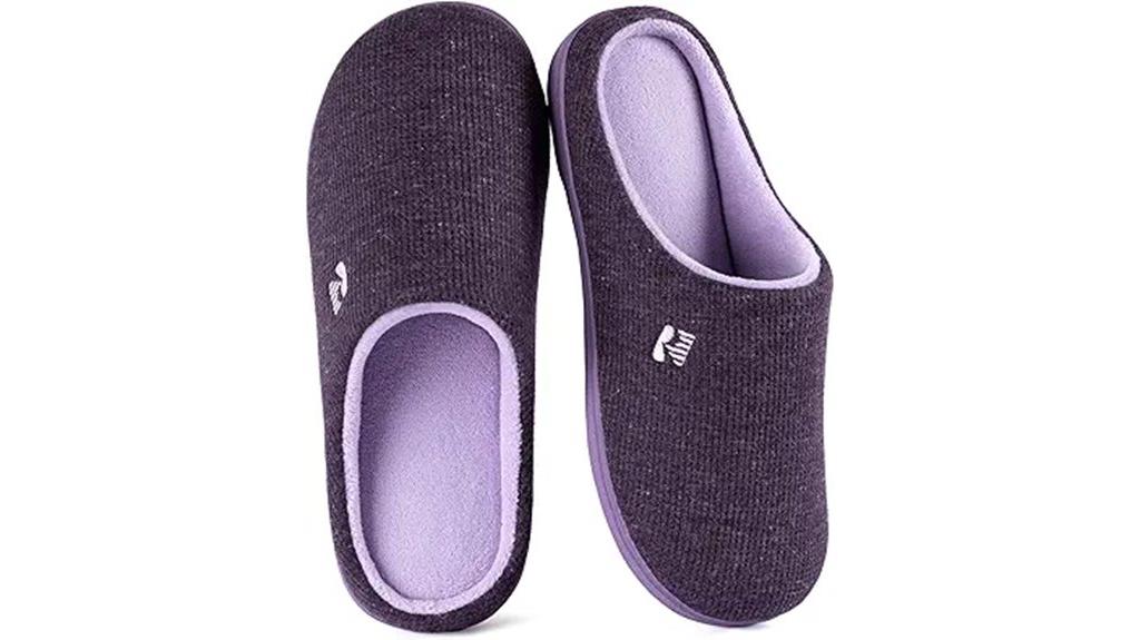 comfortable two tone slippers