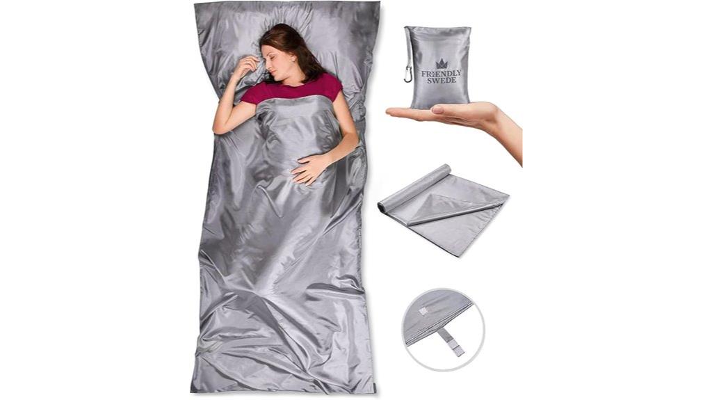 compact sleeping bag liner