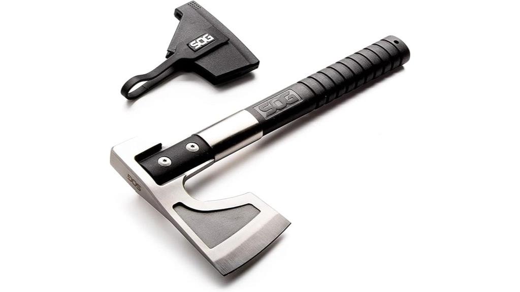 compact survival hatchet with sheath