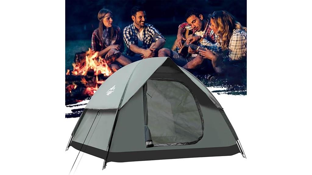 compact two to three person tent