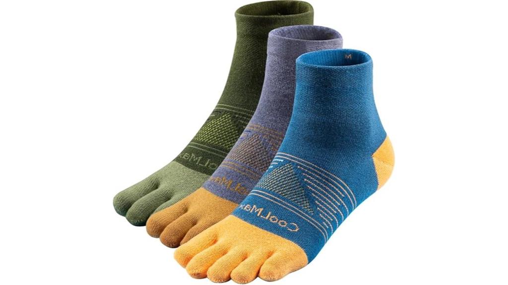 cool max five finger socks