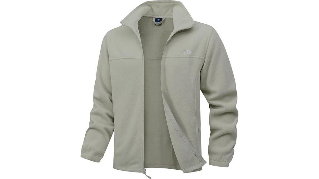 cozy fleece jacket with pockets