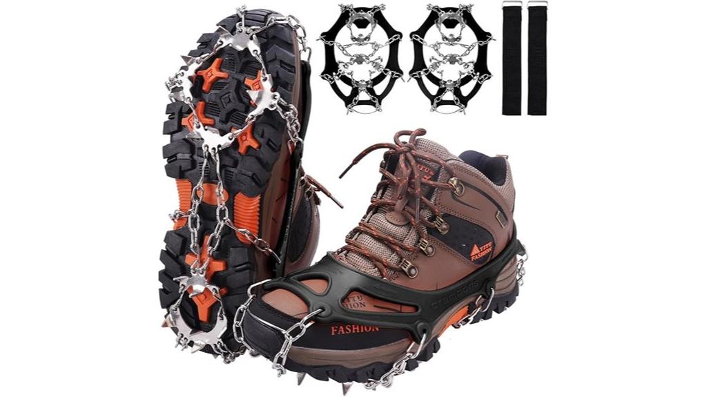 crampons with stainless spikes