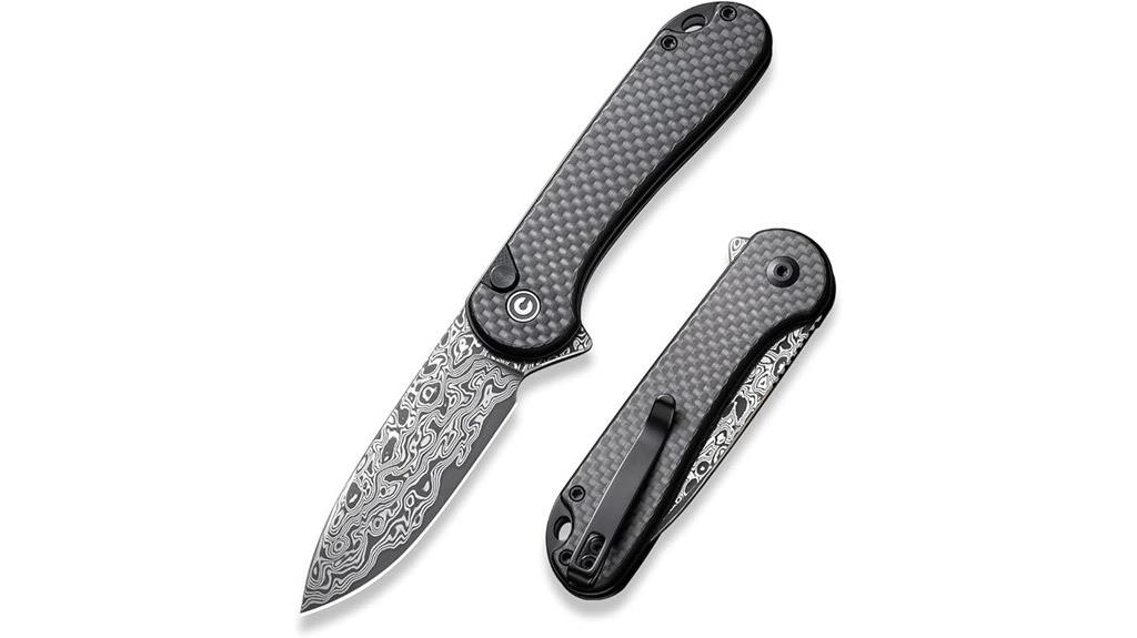 damascus blade pocket knife