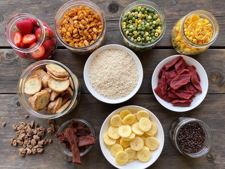 dehydrated foods for storage