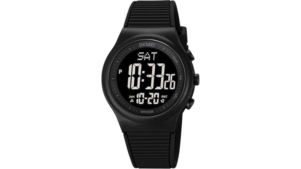 digital waterproof sports watch