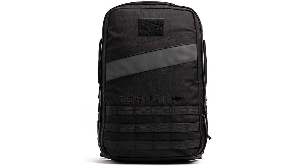 durable black rucking backpack