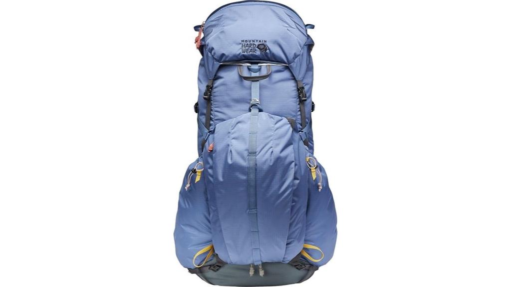 durable blue hiking backpack