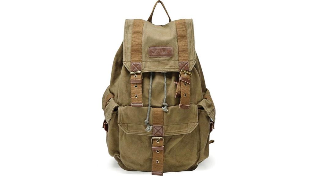 durable canvas backpack rucksack
