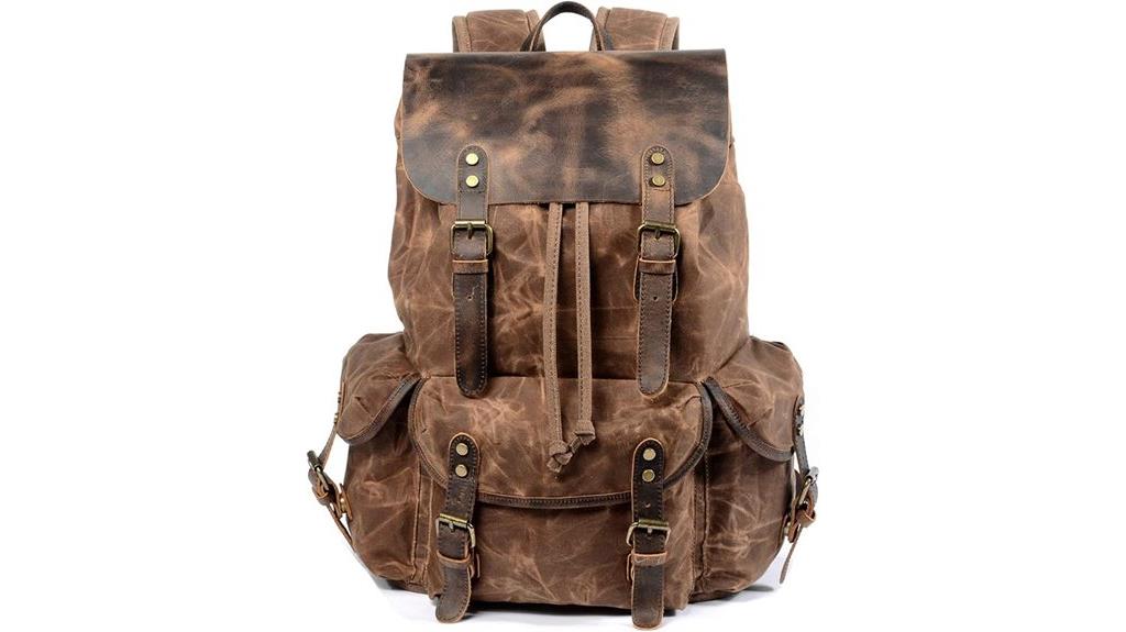 durable leather and canvas