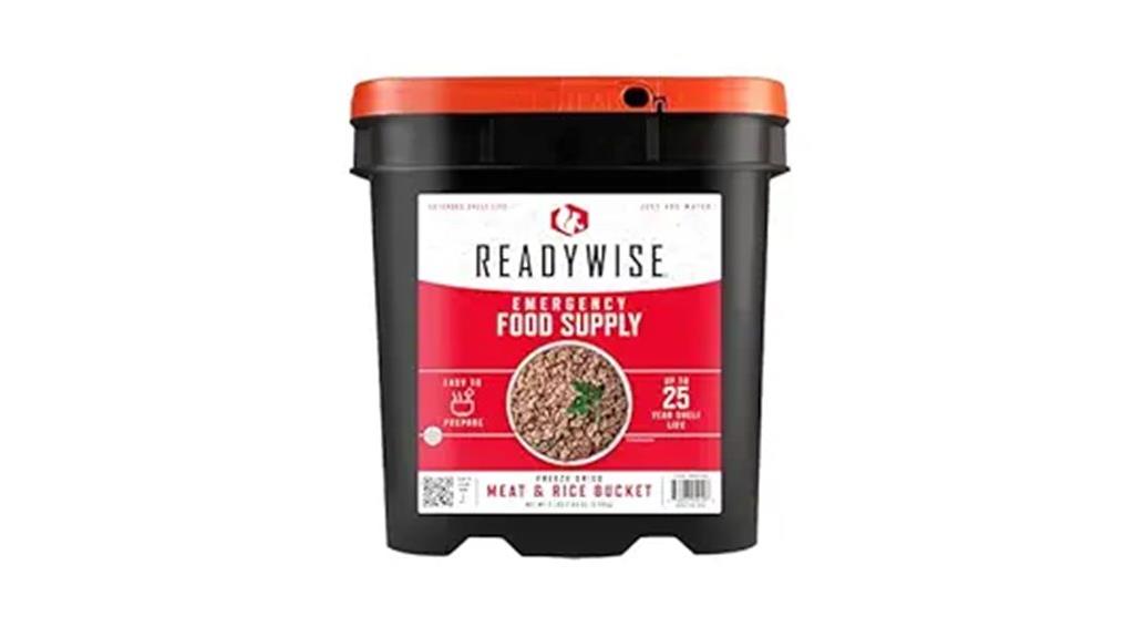 emergency food supply bucket
