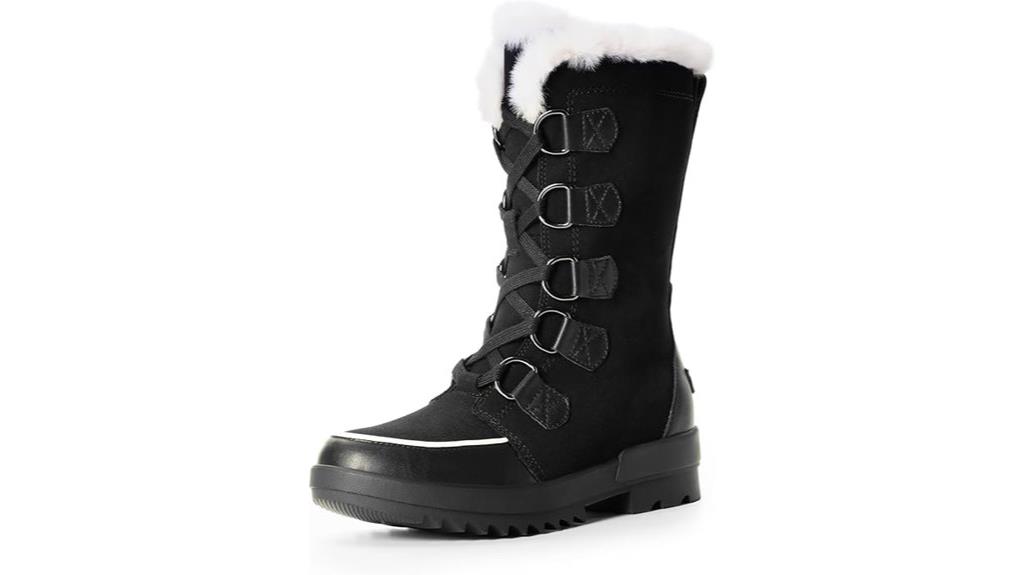 faux fur lined winter boots