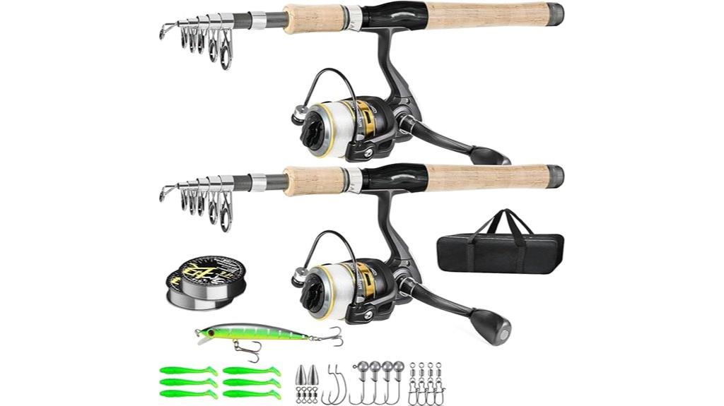 fishing pole combo set