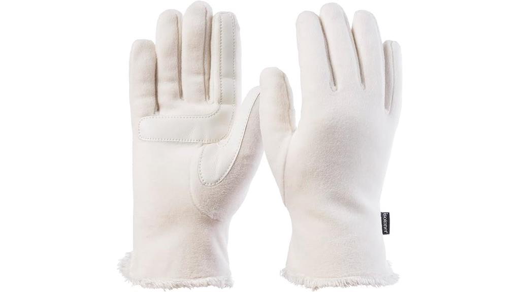 fleece gloves with touchscreen capability