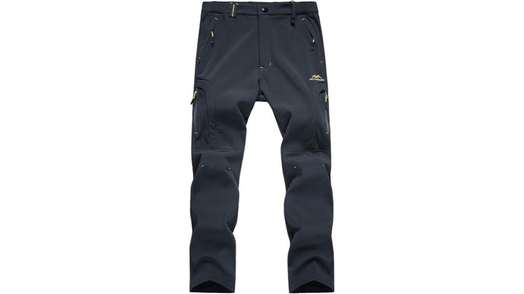 fleece lined water resistant pants