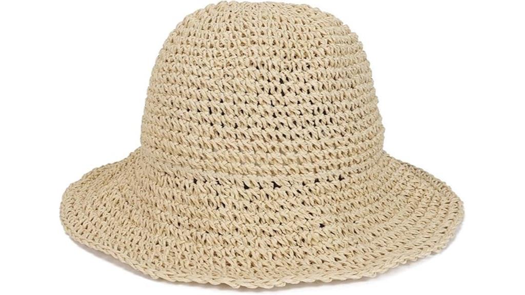 foldable wide brim hat