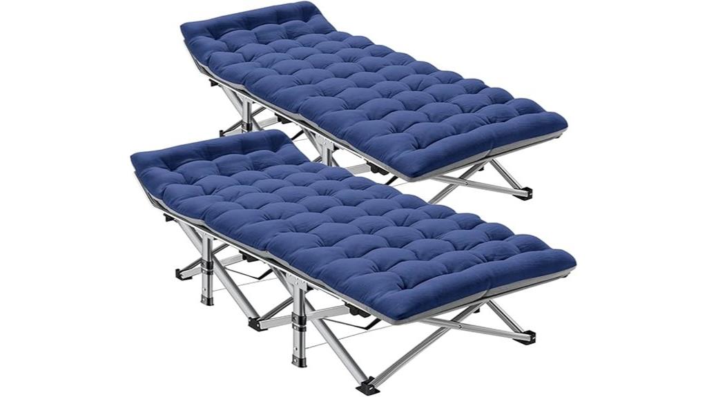 folding camping cot bundle